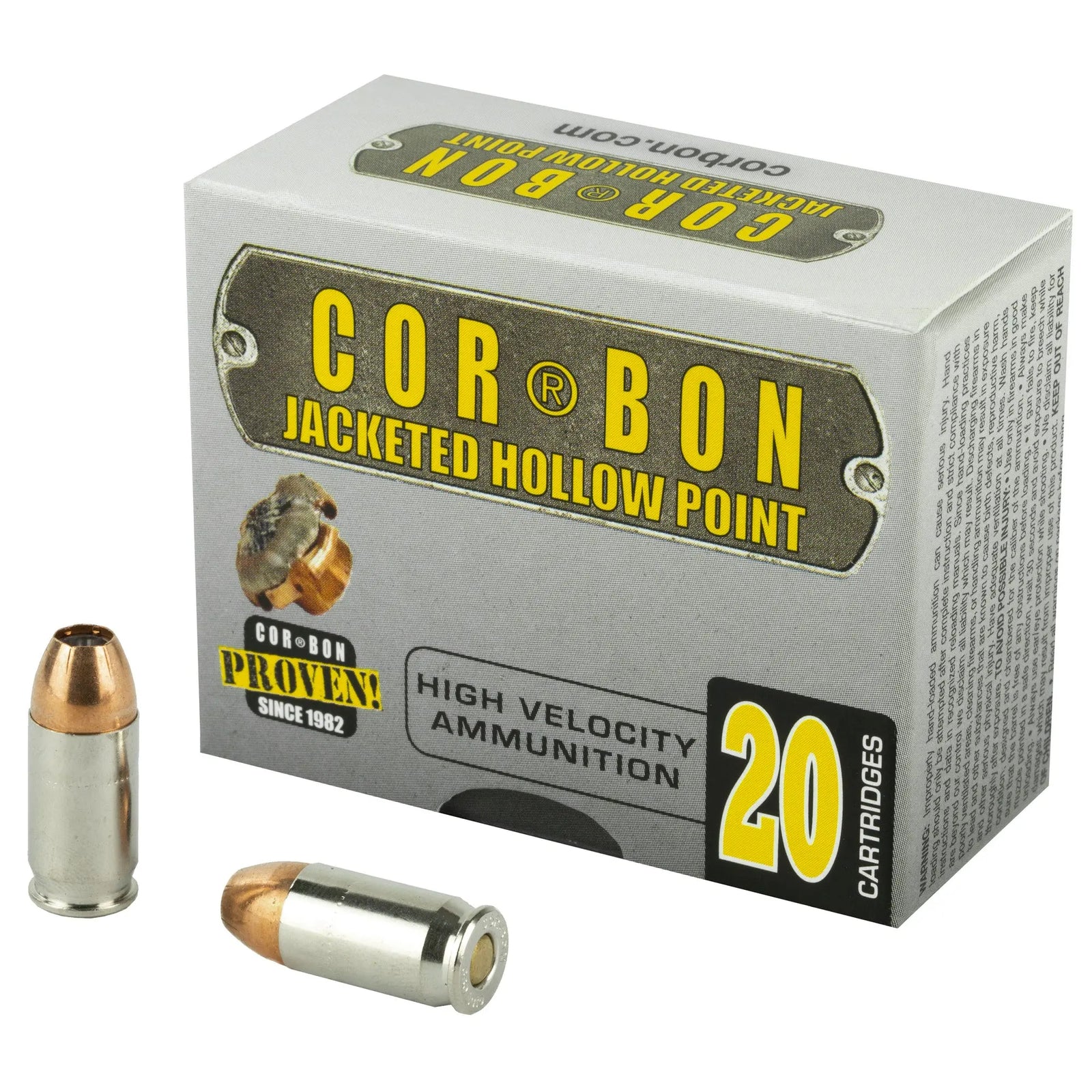 CORBON 380 ACP 90GR JHP 20/500 - American Ordnance
