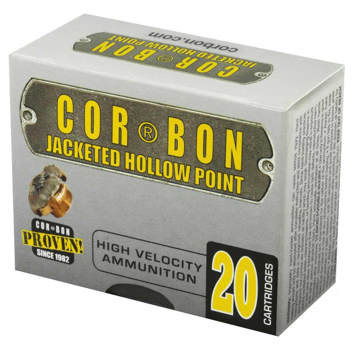 CORBON 380 ACP 90GR JHP 20/500 - American Ordnance