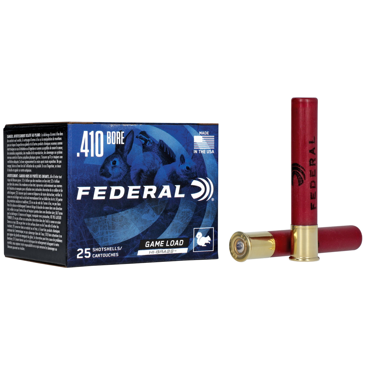 FEDERAL GAMESHOK HI-BRASS 410GA 3&quot; #7.5 25RD