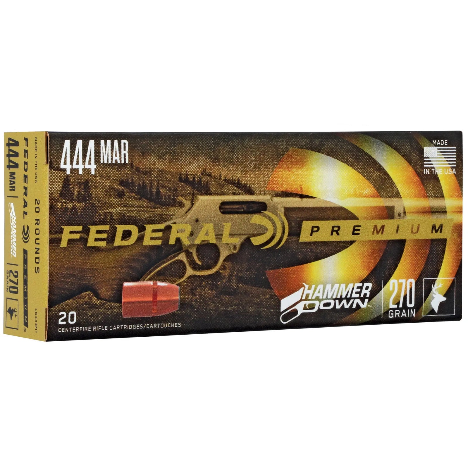 FED HMR DWN 444MAR 270GR SP 20/200 - American Ordnance