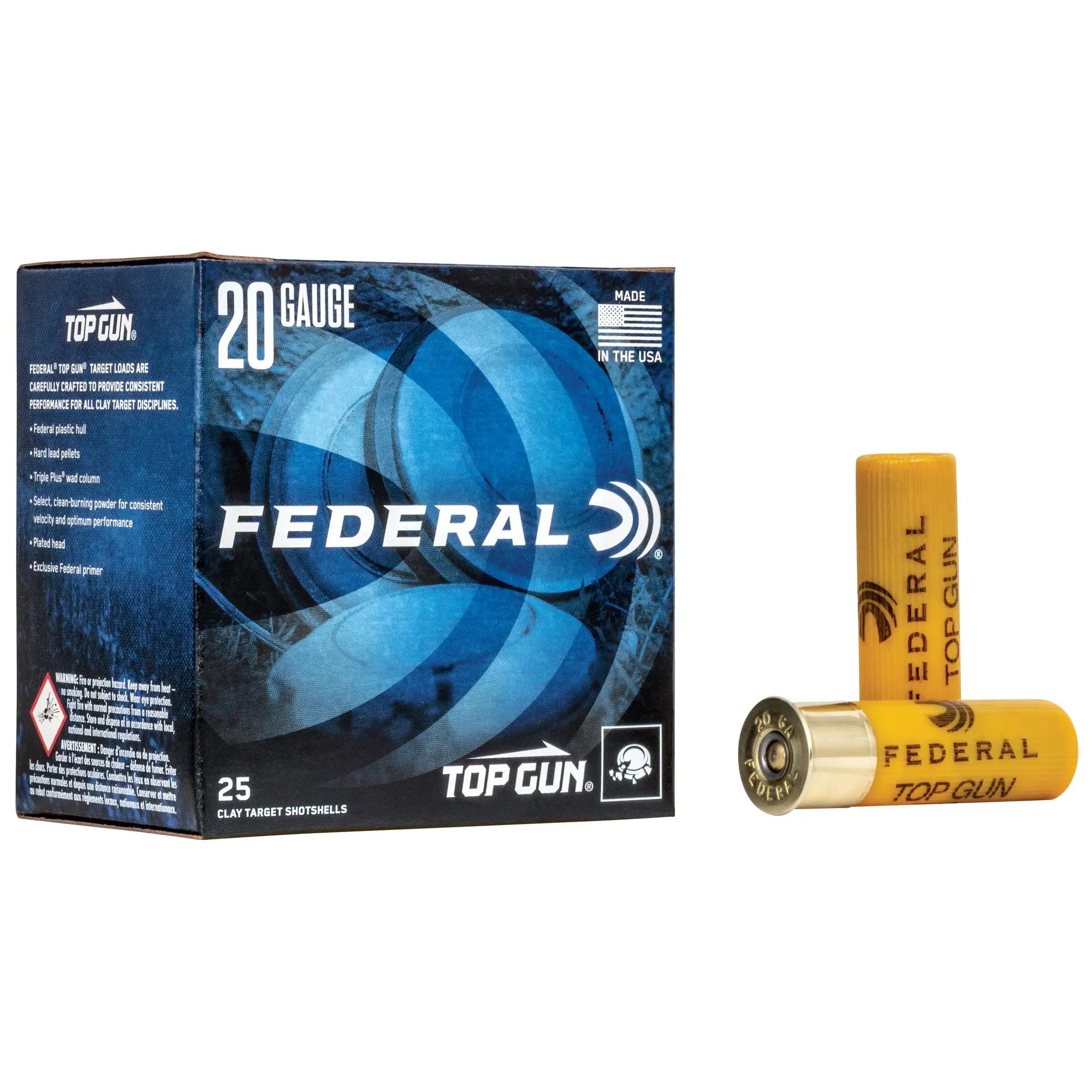 FED TOP GUN 20GA 2.75" #8 25/250 - American Ordnance