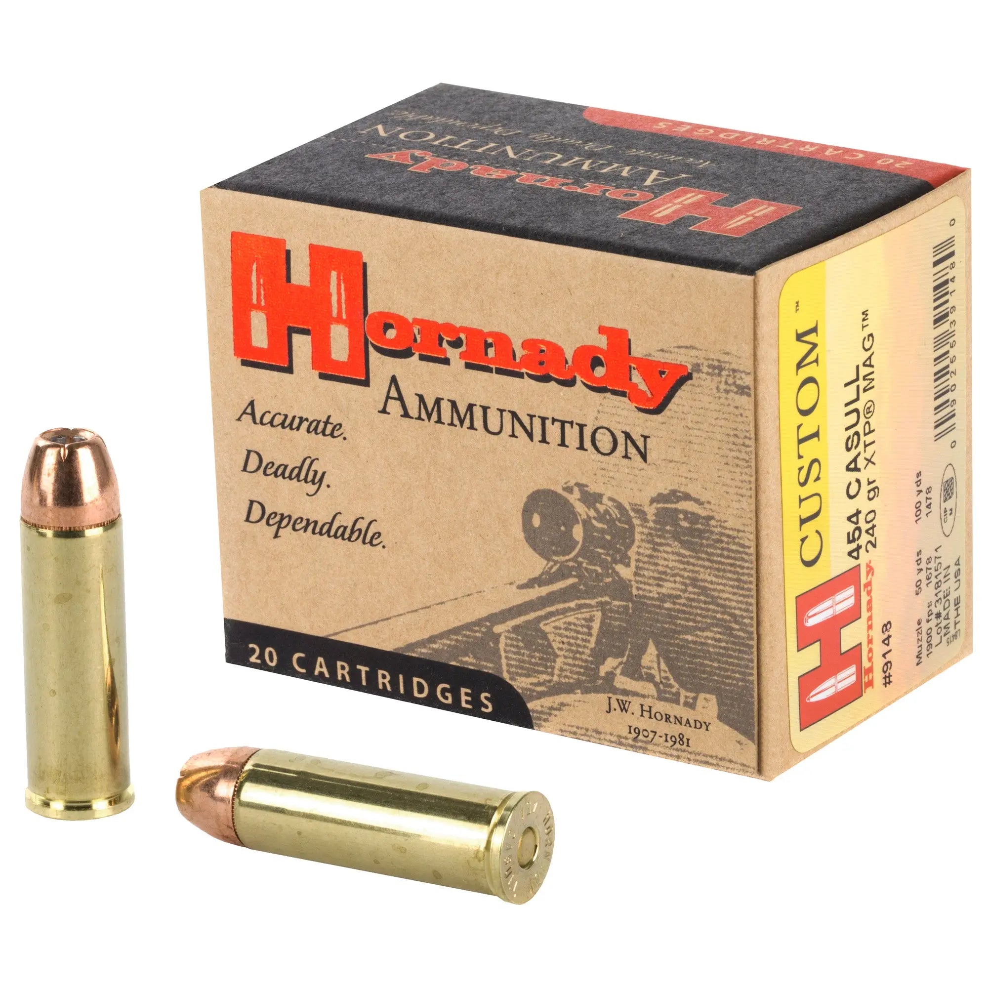 HRNDY 454CASULL 240GR XTP 20/200 - American Ordnance