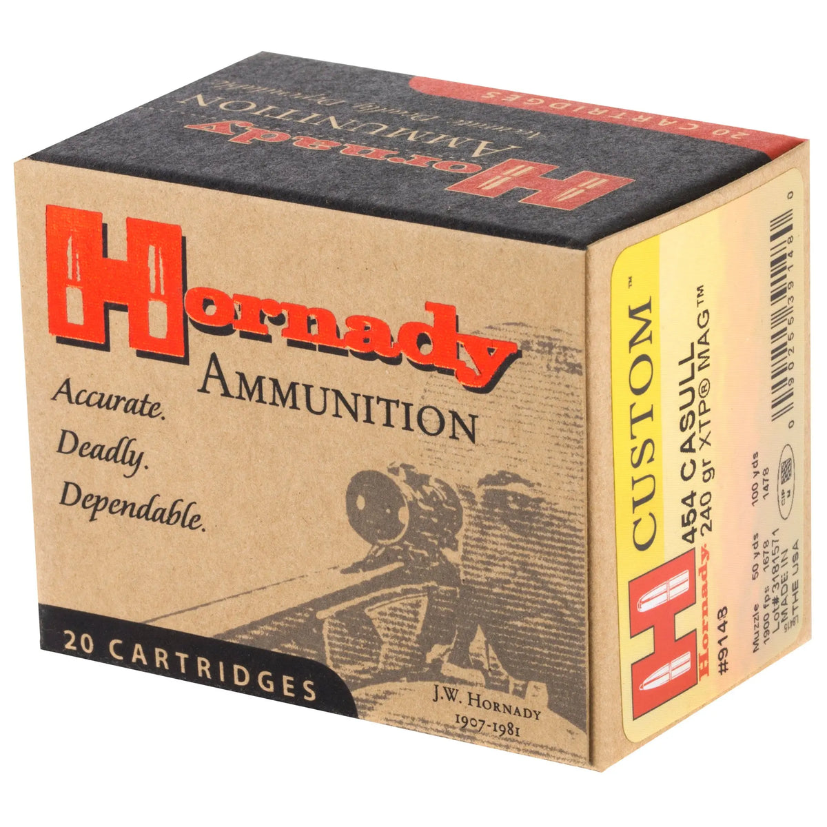 HRNDY 454CASULL 240GR XTP 20/200 - American Ordnance