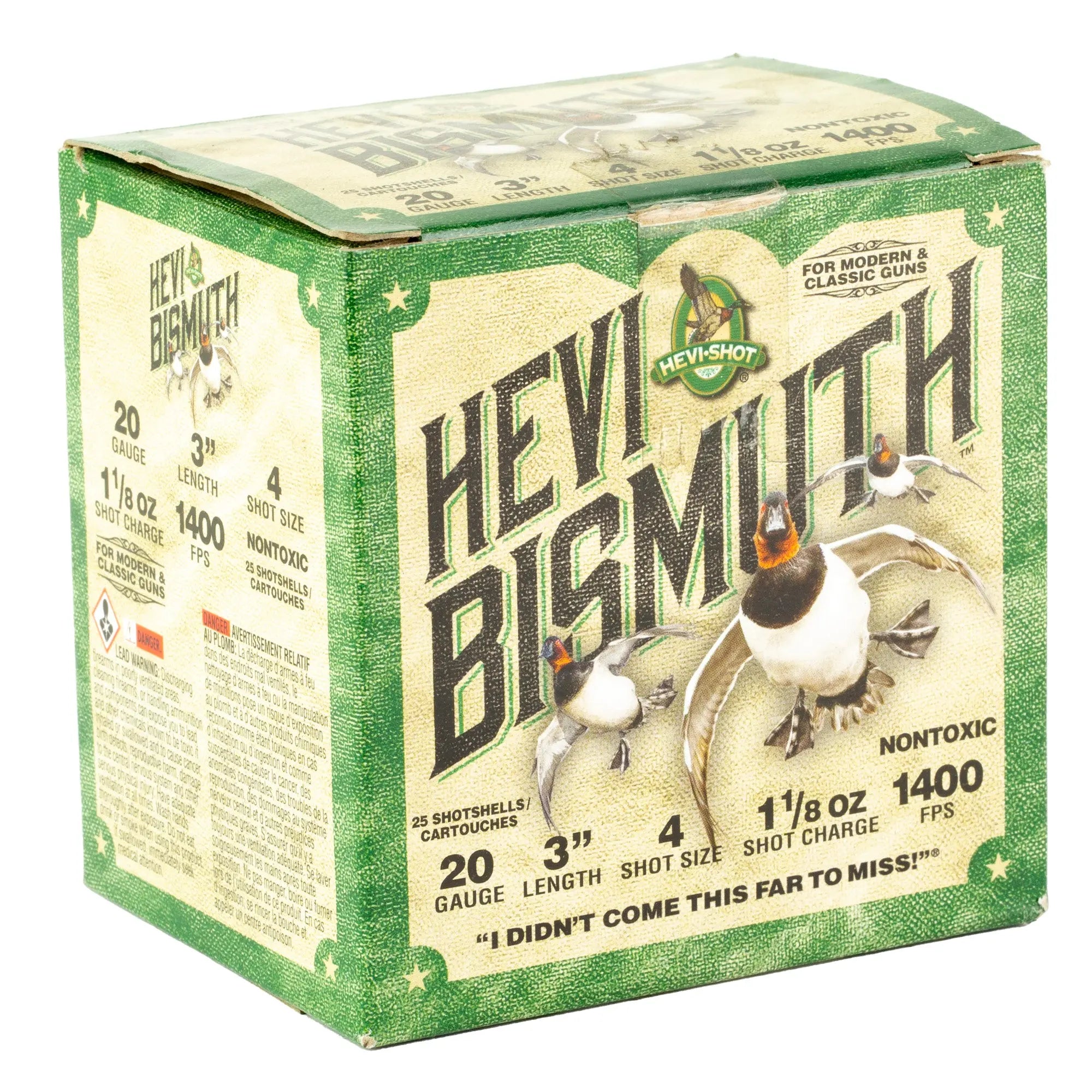 HEVI BISMUTH 20GA 3" #4 25/250 - American Ordnance