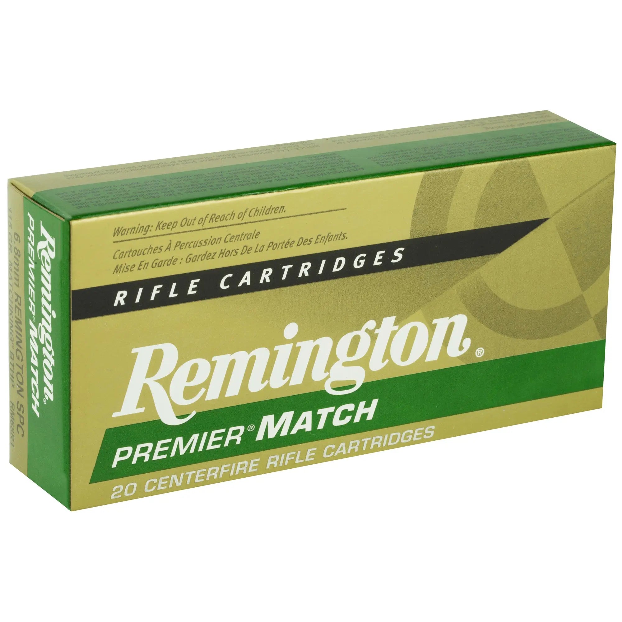 REM MATCH 6.8SPC 115GR BTHP 20/200 - American Ordnance