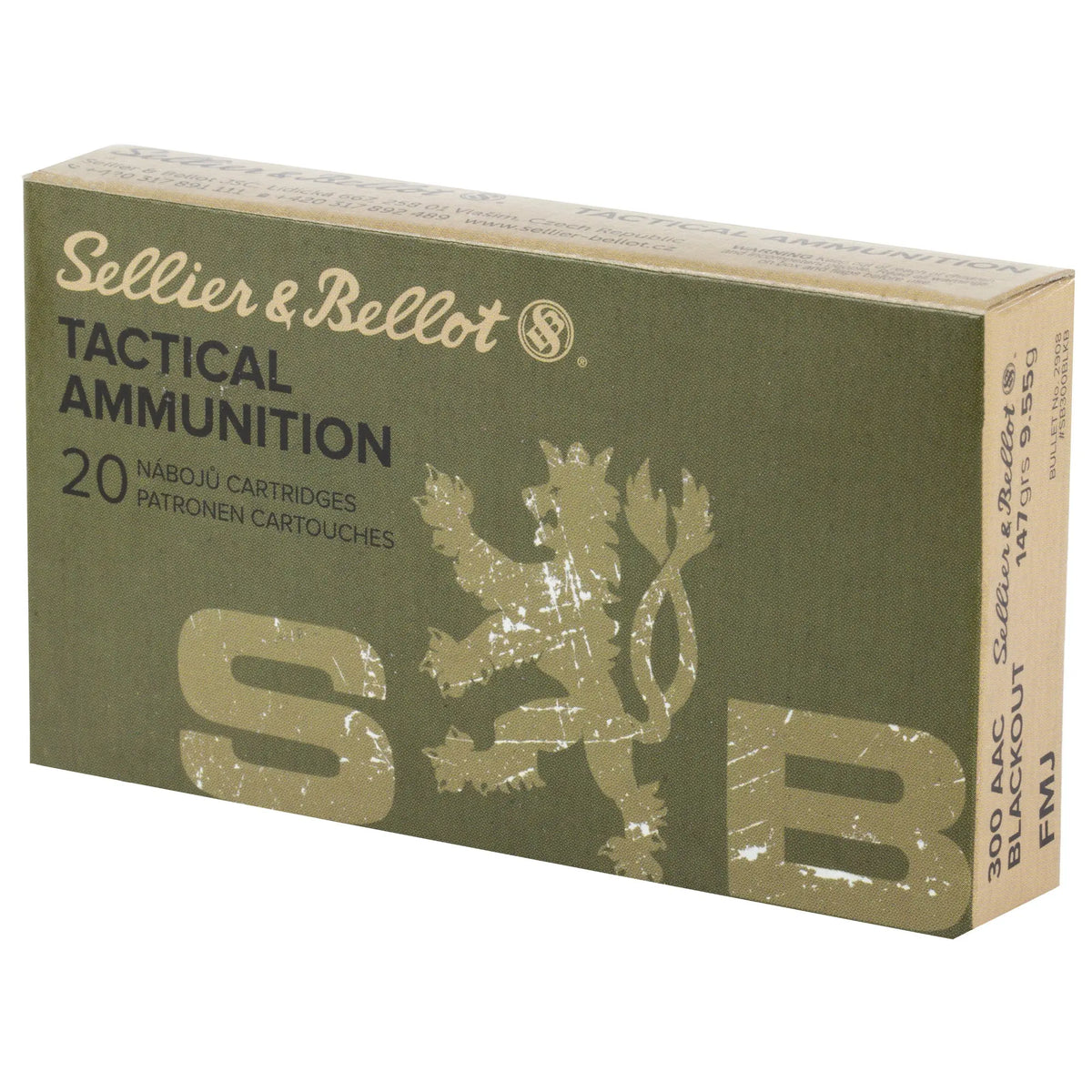 S&B 300BLK 147GR FMJ 20/1000 - American Ordnance