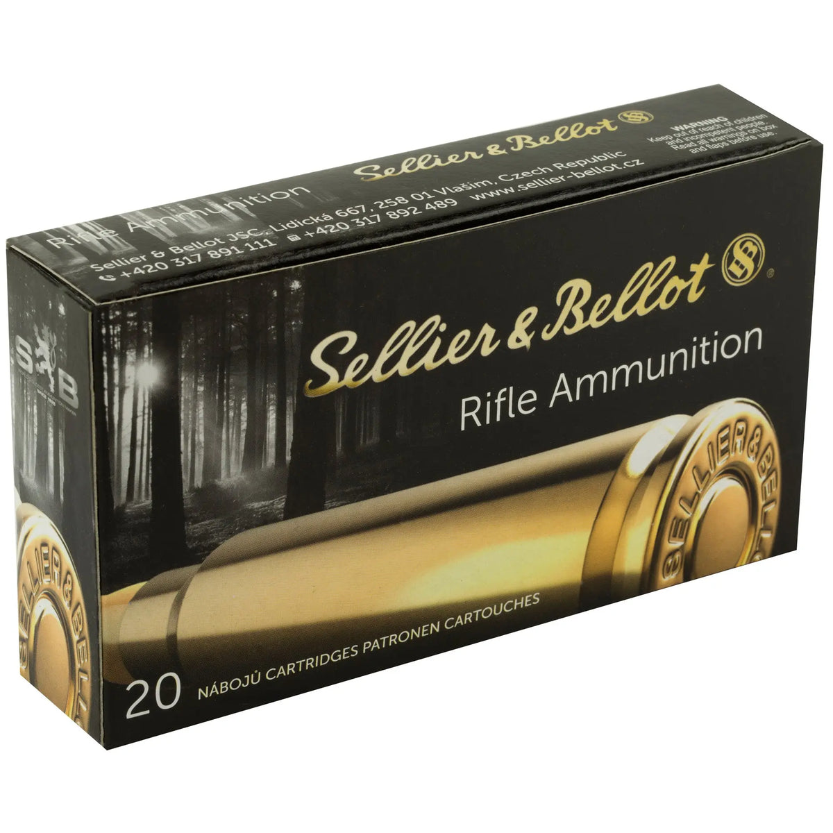 S&amp;B 308WIN 180GR SP 20/500 - American Ordnance