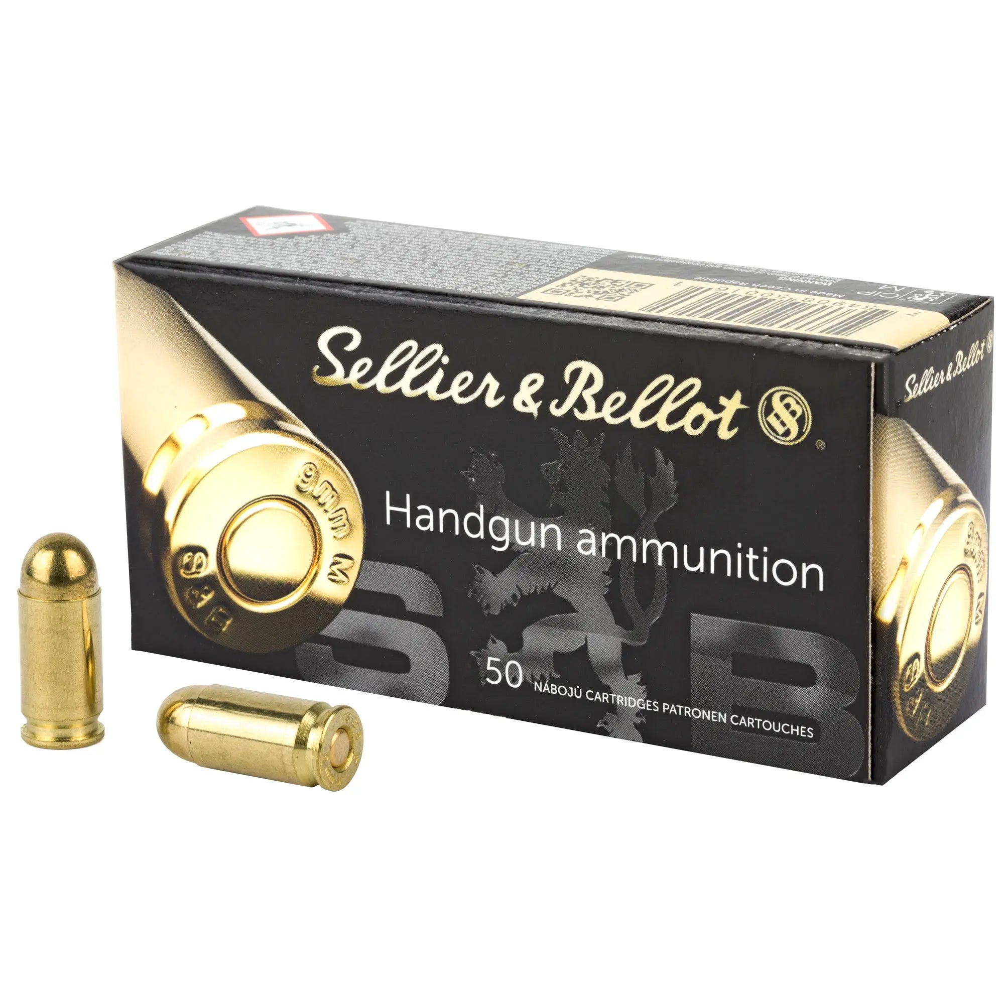 S&B 9MM MAKAROV 95GR FMJ 50/1000 - American Ordnance