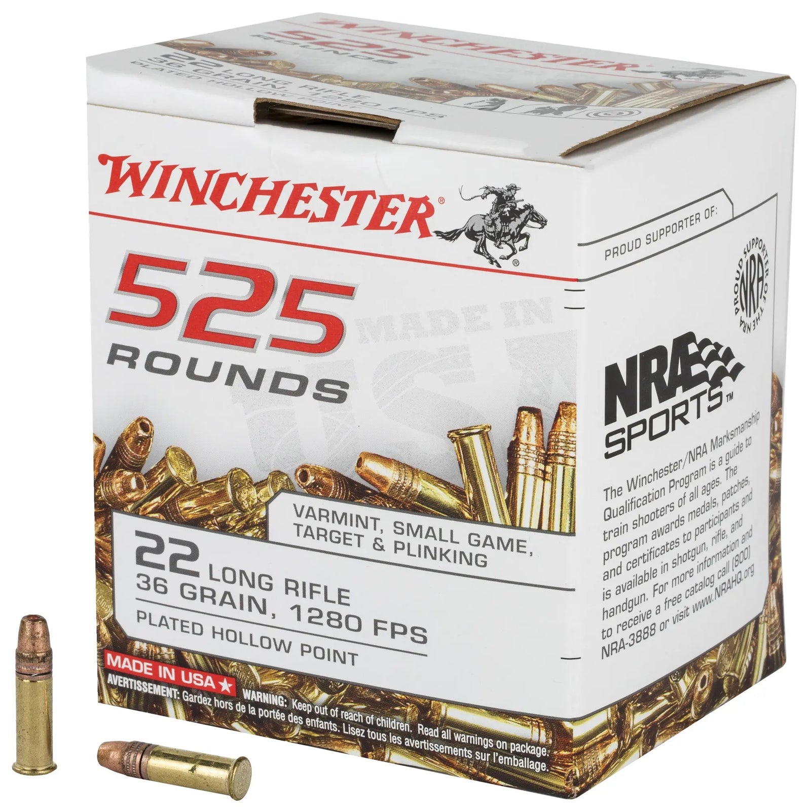 WIN USA 22LR 36GR CPHP 525/5250 - American Ordnance