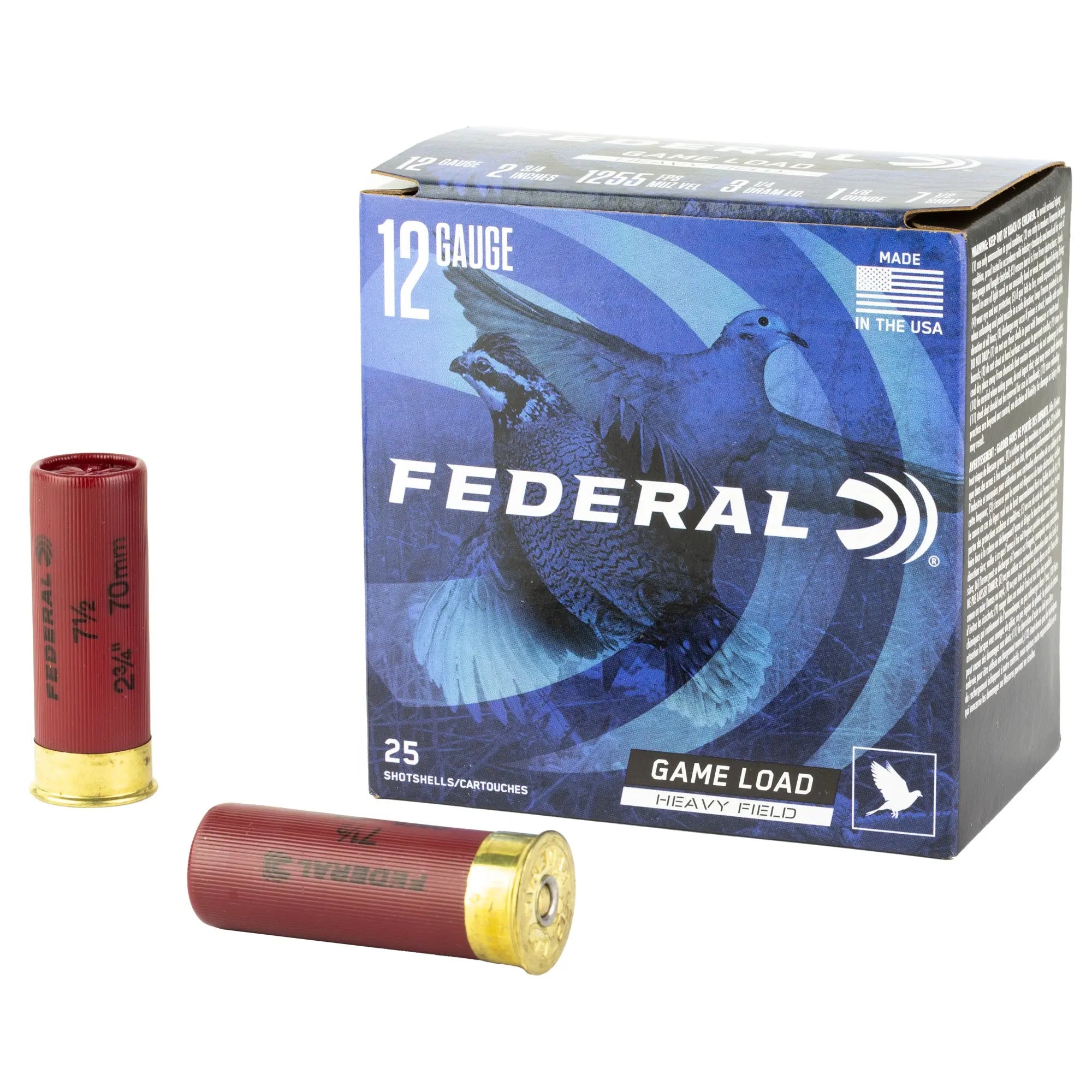 FED GAME LOAD 12GA 2.75" #7.5 25/250 - American Ordnance