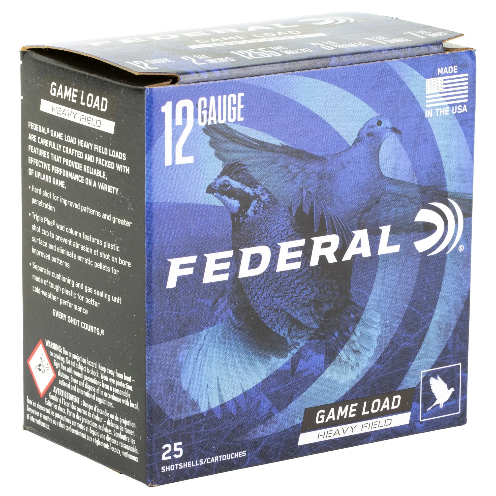 FED GAME LOAD 12GA 2.75" #7.5 25/250 - American Ordnance