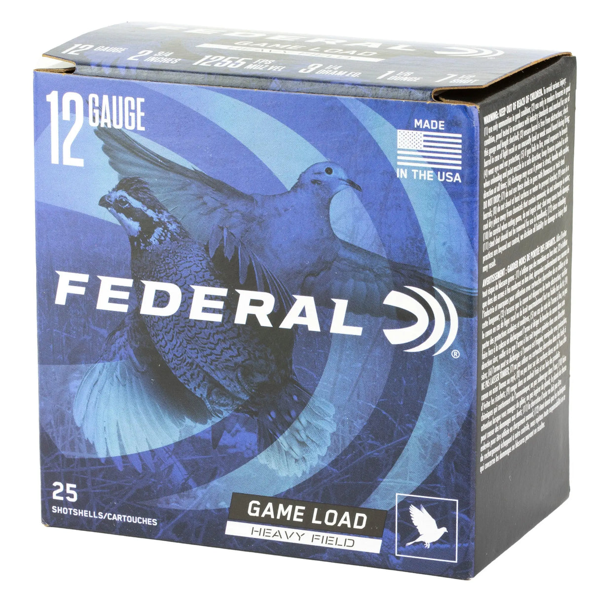 FED GAME LOAD 12GA 2.75&quot; #7.5 25/250 - American Ordnance