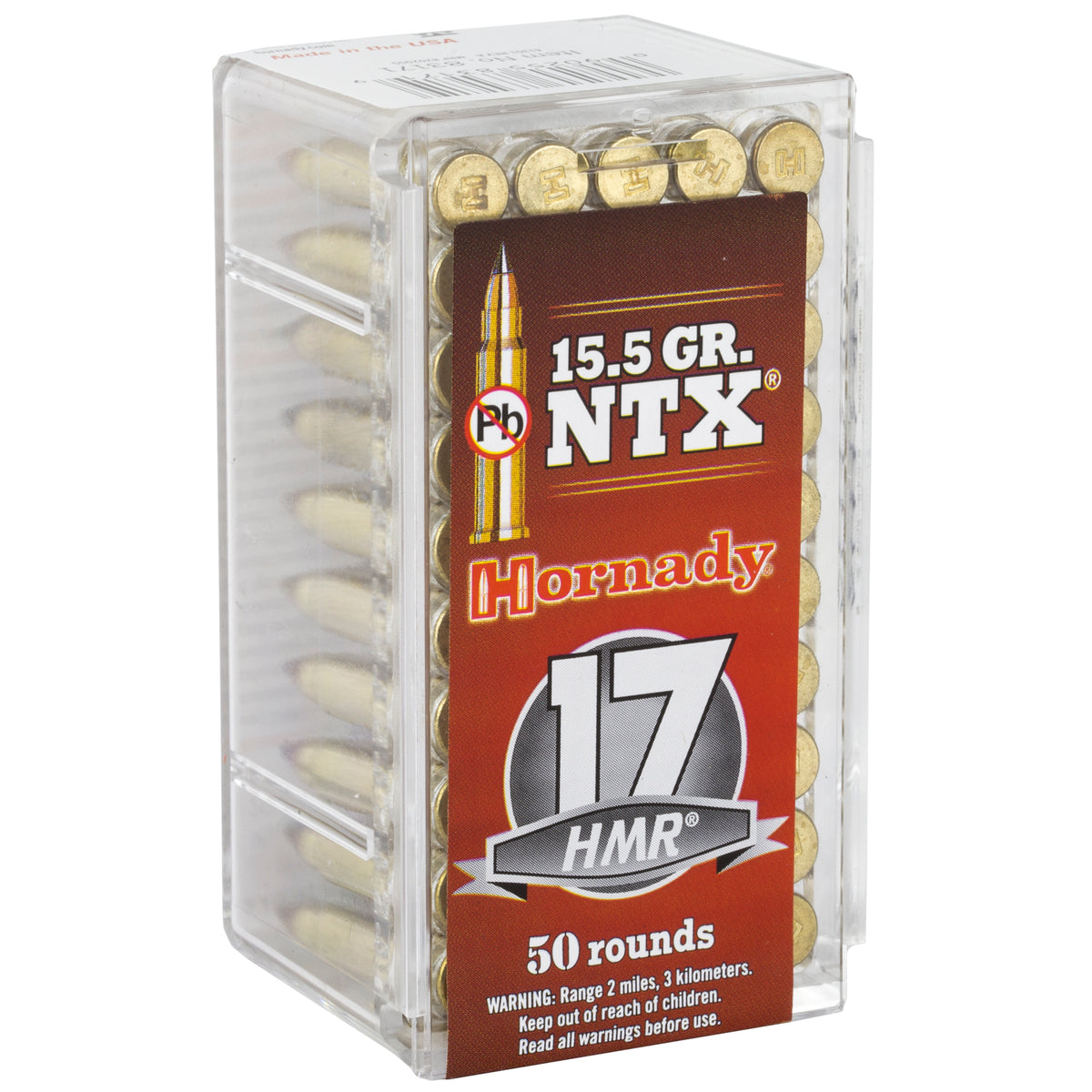 HORNADY 17HMR 15.5GR NTX 50RD