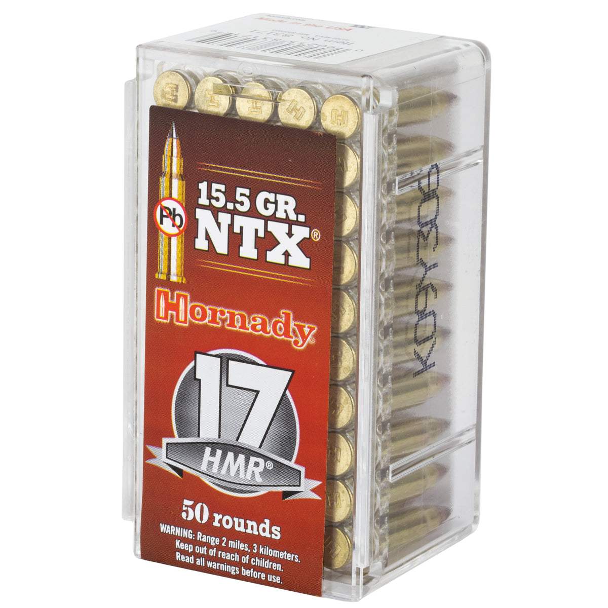 HORNADY 17HMR 15.5GR NTX 50RD