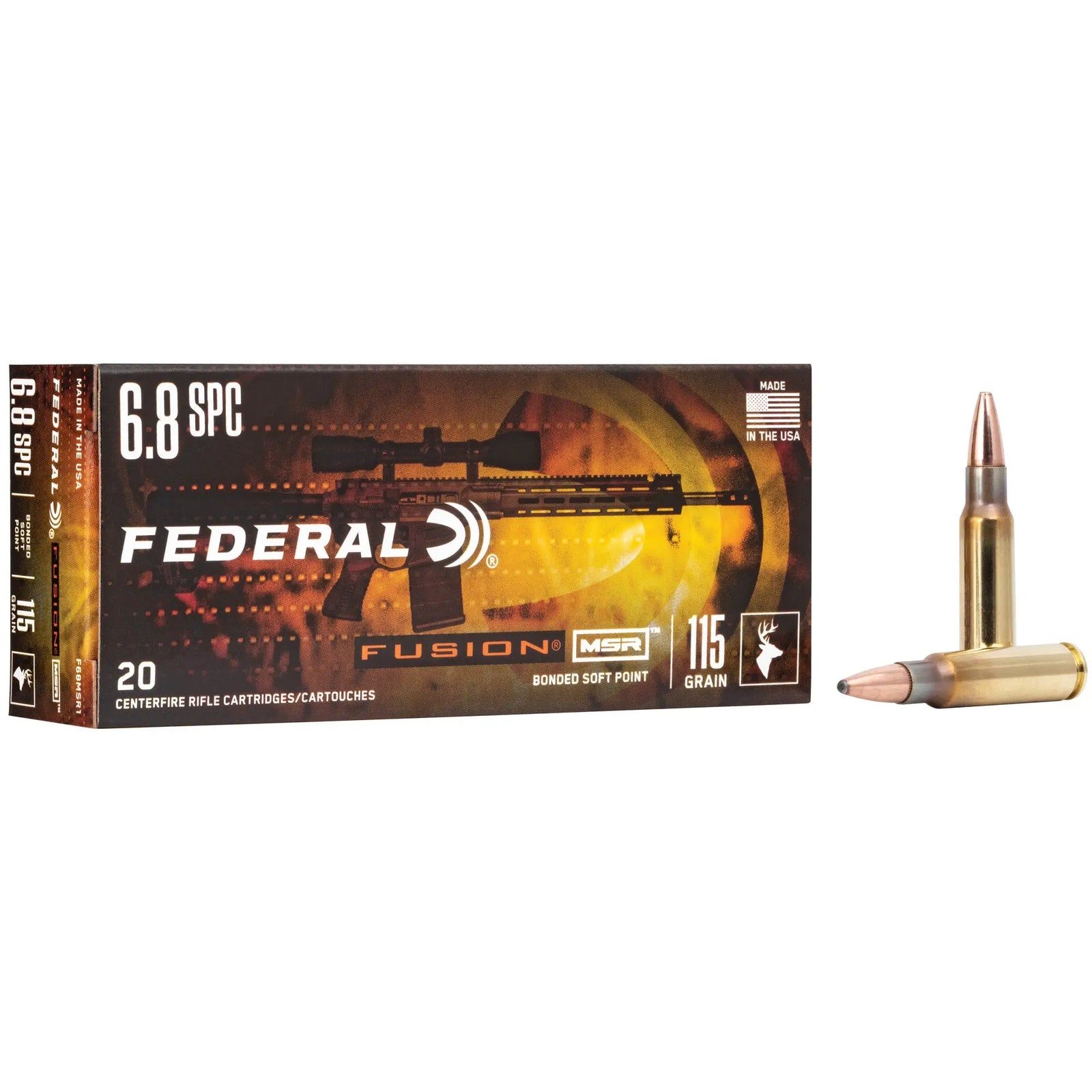 FUSION 6.8SPC 115GR SP 20/200 - American Ordnance