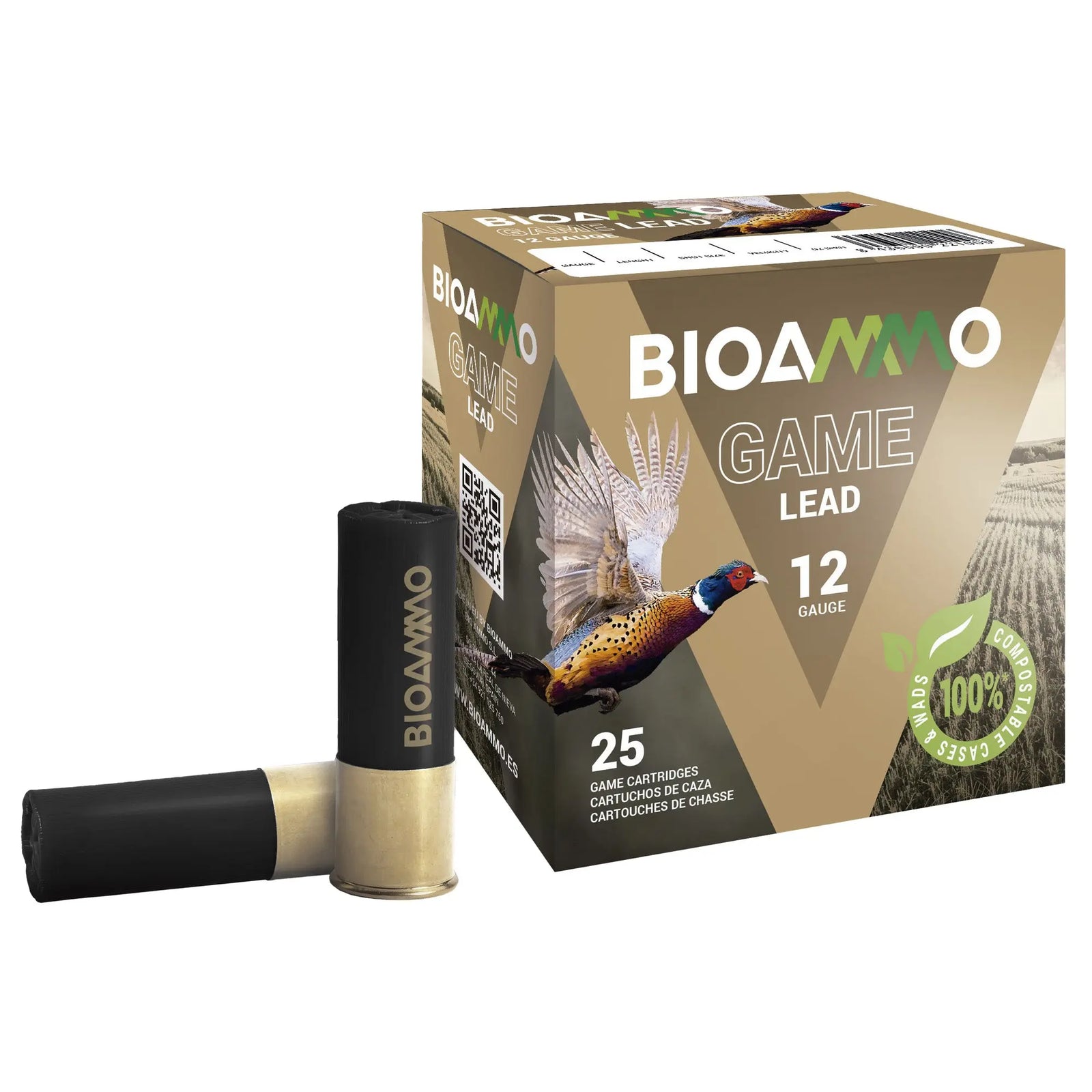WIN BIOAMMO 12GA 2.75" #8 25/250 - American Ordnance
