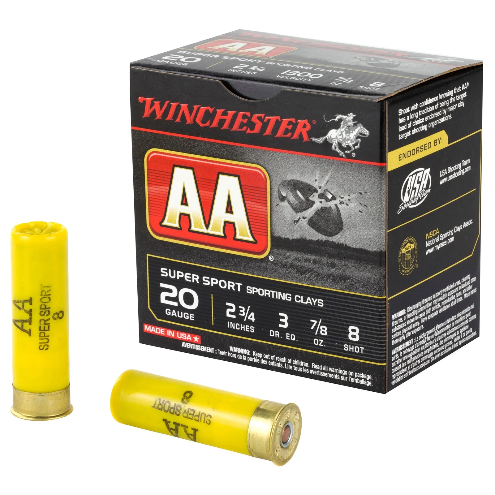 WIN AA SS 20GA 2.75" #8 25/250 - American Ordnance