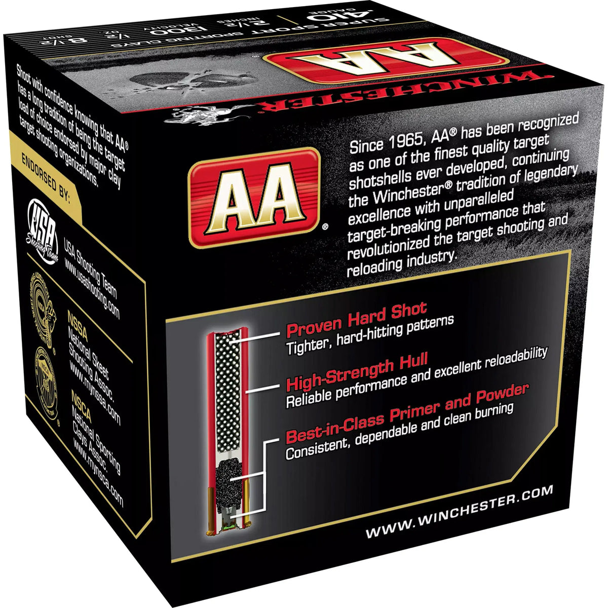 WIN AA SPRT SC 410GA 2.5&quot; #8 25/250 - American Ordnance