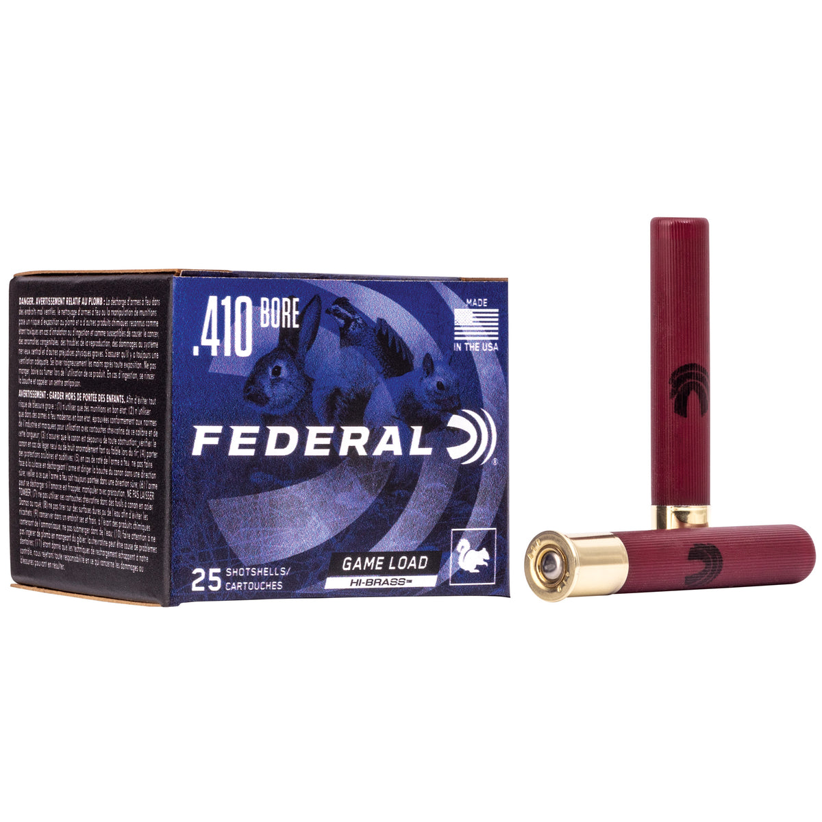 FEDERAL GMSHK HI-BR 410GA 3&quot; #4 25RD