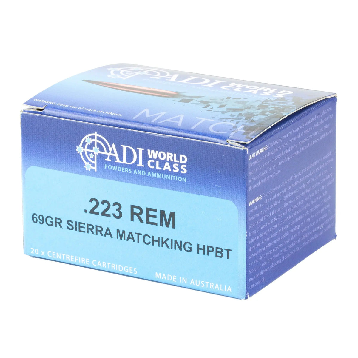 ADI 223 REM 69GR SIERRA MKING 20/200 - American Ordnance