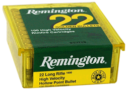 HIGH-VEL 100RD 50BX/CSREMINGTON 22LR 36GR LEAD-HP - American Ordnance