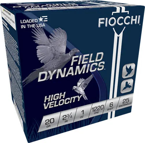 1220FPS 25RD 10BX/CSFIOCCHI 20GA 2.75" 1OZ #6 - American Ordnance