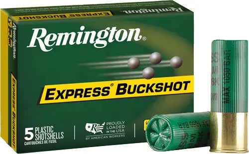 BUCK 10 PELLETS 5RD 50BX/CSREMINGTON BUCKSHOT 12GA 3" 000 - American Ordnance