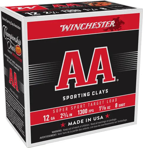 1-1/8OZ #8 1300FPS 250RD CASEWINCHESTER AA 12GA 2.75" - American Ordnance