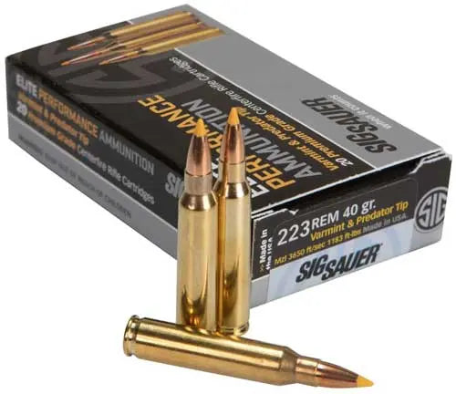 VARMINT/PREDATOR 20RD 10BX/CSSIG 223 REM 40GR - American Ordnance