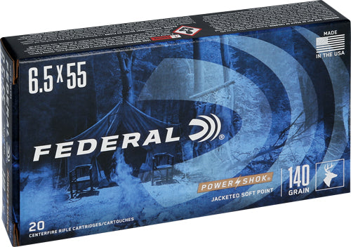 MAUSER 140GR SP 20RD 10BX/CSFEDERAL POWER-SHOK 6.5X55 - American Ordnance