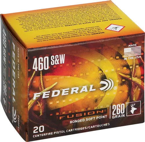 260GR FUSION 20RD 10BX/CSFEDERAL FUSION 460 SW MAG - American Ordnance