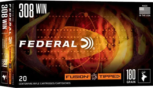 TIPPED FUSION 20RD 10BX/CSFEDERAL FUSION 308 WIN 180GR - American Ordnance