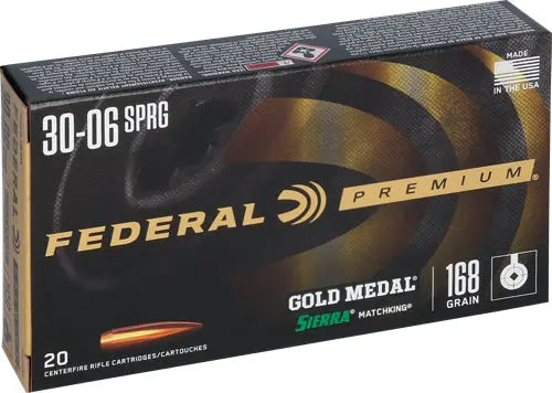 MATCHKING 20RD 10BX/CSFEDERAL GOLD MEDAL 30-06 168GR - American Ordnance