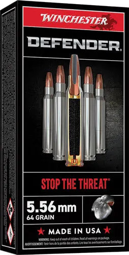 64GR BONDED 20RD 10BX/CSWINCHESTER DEFENDER 223 REM - American Ordnance
