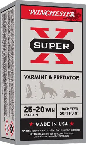 86GR JSP-FN 50RD 10BX/CSWINCHESTER SUPER-X 25-20 WIN - American Ordnance