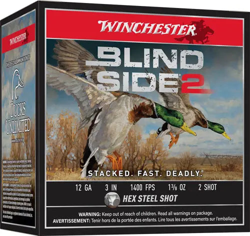 3" 1-3/8OZ #2 25RD 10BX/CSWINCHESTER BLIND SIDE 2 12GA - American Ordnance