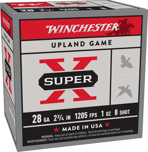 1OZ #8 1205FPS 25RD 10BX/CSWINCHESTER SUPER-X 28GA 2.75" - American Ordnance