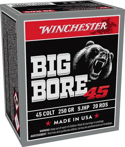 250GR JHP 20RD 10BX/CSWINCHESTER BIG BORE 45 LC - American Ordnance