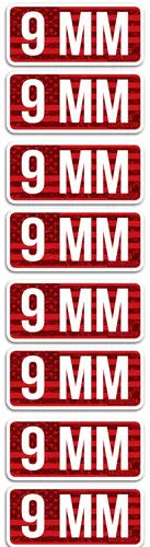 8-PACKMTM AMMO CALIBER LABELS 9MM - American Ordnance