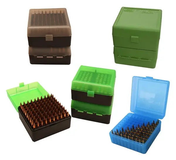 ROUNDS 22-250 TO 375H&H GRNMTM DELUXE AMMO BOX RIFLE 100 - American Ordnance