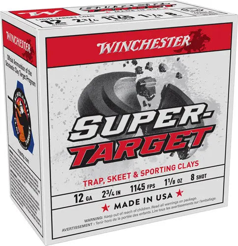 1-1/8OZ #8 1145FPS 250RD CASEWINCHESTER TARGET 12GA 2.75" - American Ordnance