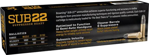 42GR HP 50RD 40BX/CS <WINCHESTER SUBSONIC 22LR - American Ordnance