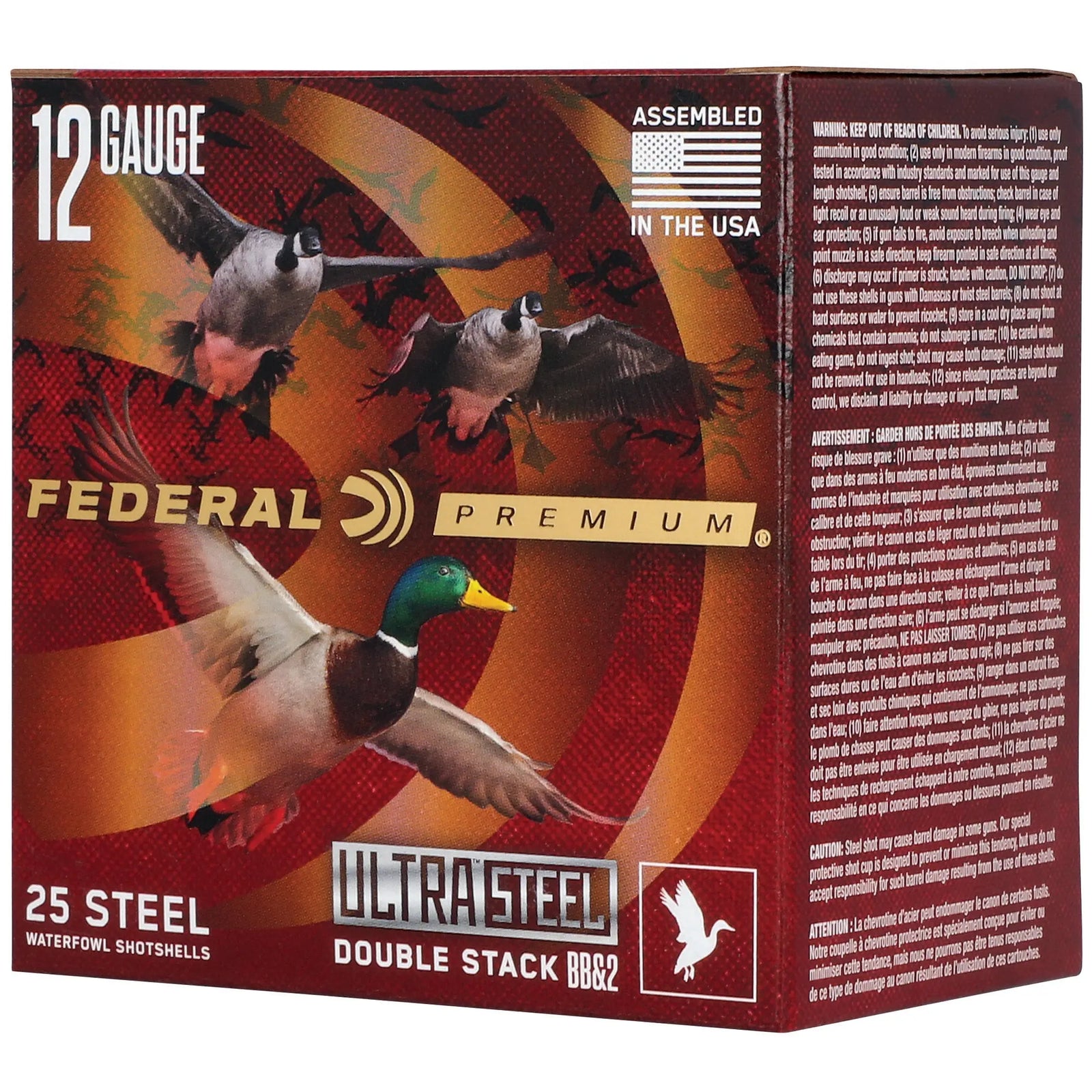 FED ULT STL 12GA 3" BB/#2 25/250 - American Ordnance