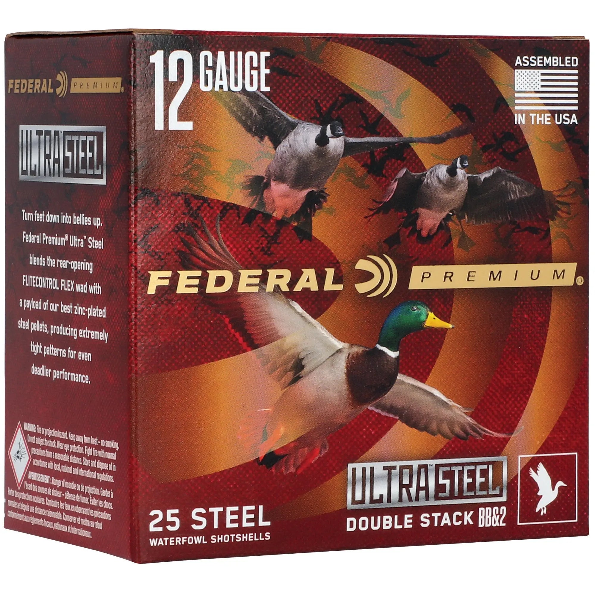 FED ULT STL 12GA 3" BB/#2 25/250 - American Ordnance