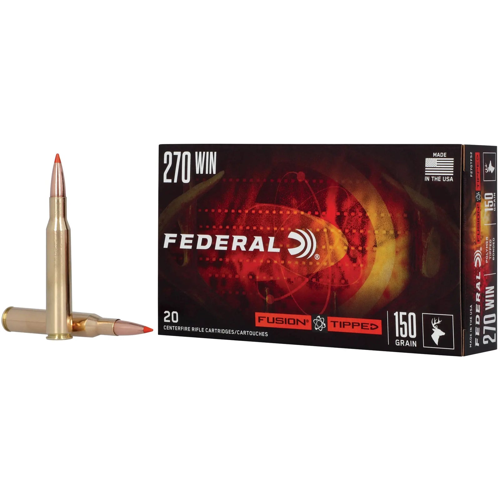 FUSION TIPPED 270WIN 150GR 20/200 - American Ordnance