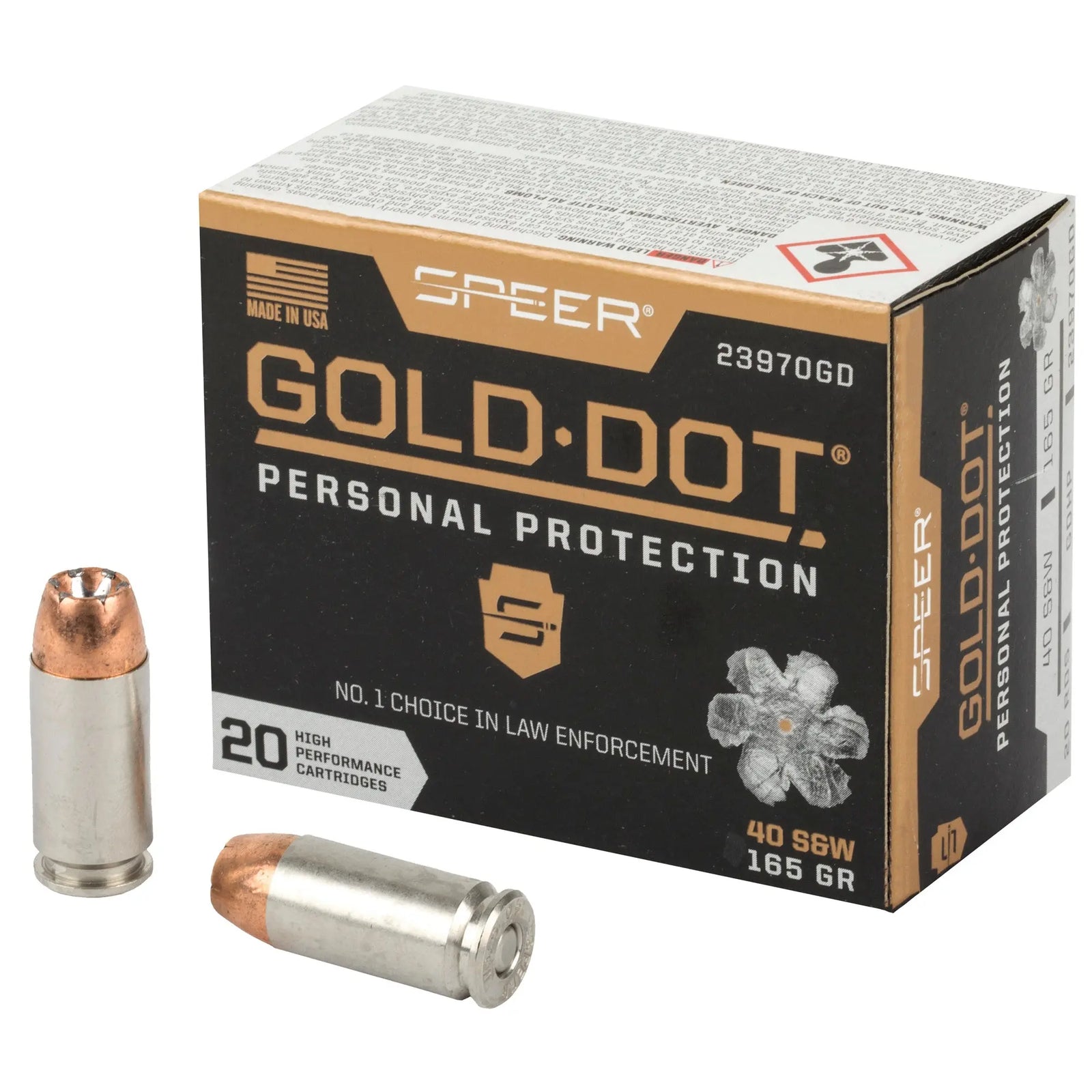 SPR GOLD DOT 40SW 165GR HP 20/200 - American Ordnance