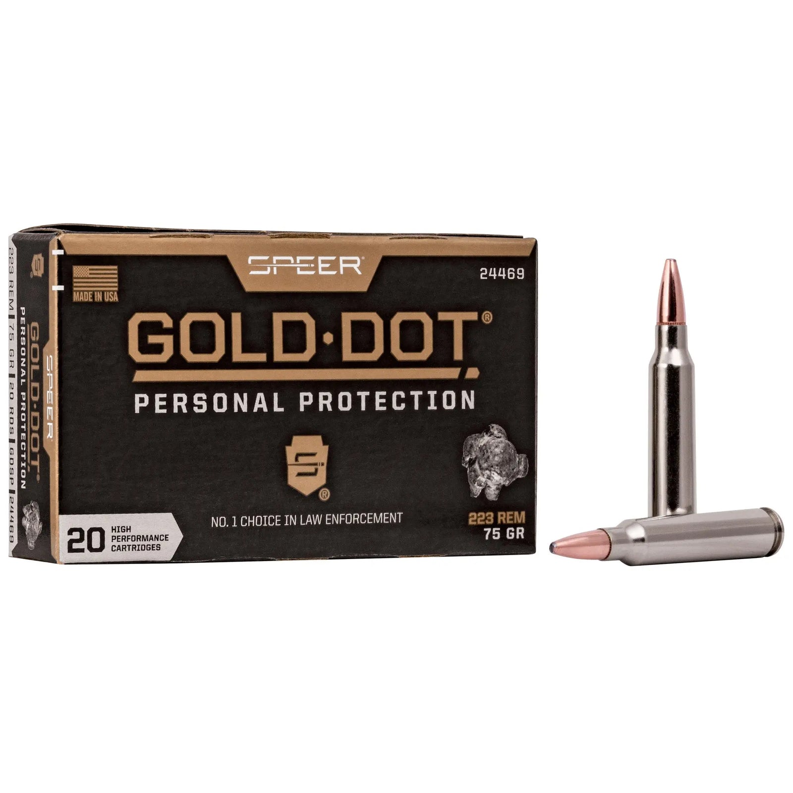 SPR GOLD DOT 223 REM 75GR HP 20/200 - American Ordnance