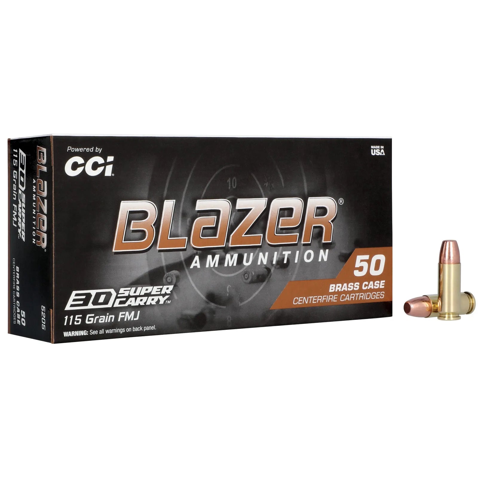 BLAZER BRASS 30SC 115GR FMJ 50/1000 - American Ordnance