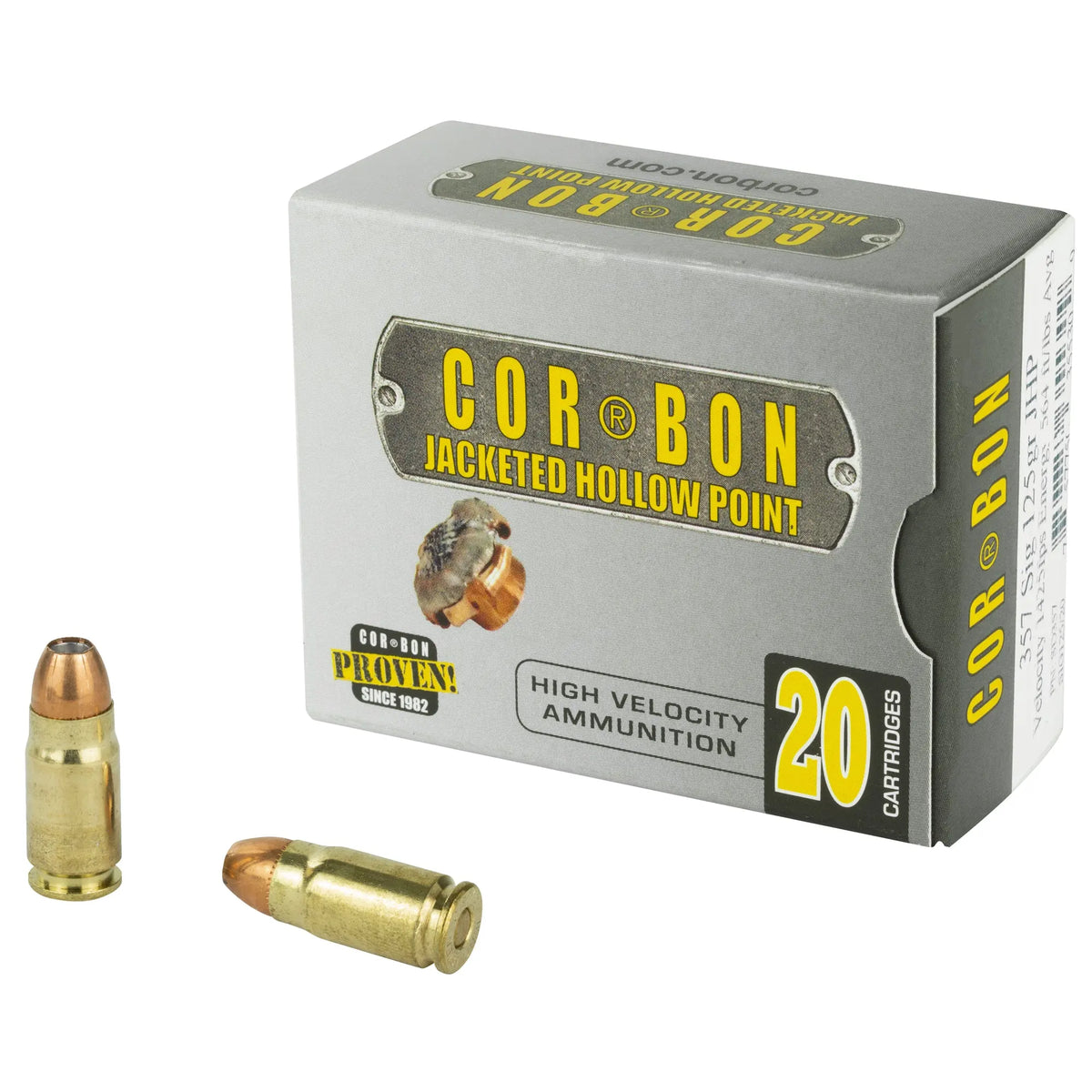 CORBON 357SIG 125GR JHP 20/500 - American Ordnance