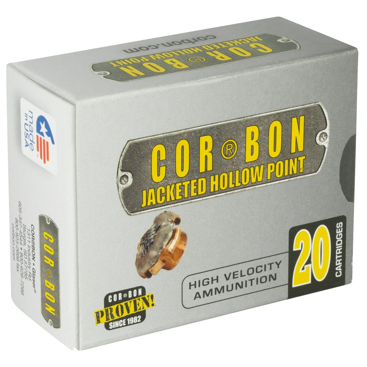 CORBON 357SIG 125GR JHP 20/500 - American Ordnance